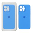 قاب سیلیکونی پاک کنی محافظ لنزدار اورجینال Apple iPhone 15 Pro Max - آبی (پک اصلی)