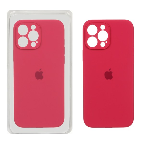 قاب سیلیکونی پاک کنی محافظ لنزدار اورجینال Apple iPhone 13 Pro Max - آلبالویی (پک اصلی)