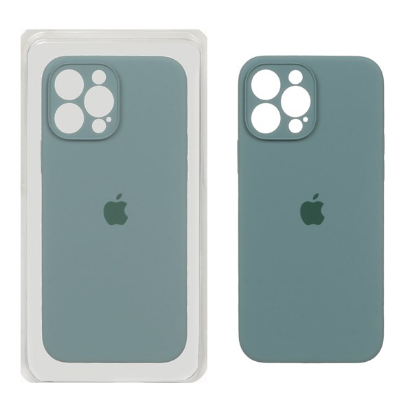 قاب سیلیکونی پاک کنی محافظ لنزدار اورجینال Apple iPhone 13 Pro Max - سبز کد 1 (پک اصلی)