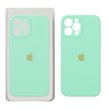 قاب سیلیکونی پاک کنی محافظ لنزدار اورجینال Apple iPhone 13 Pro Max - سبز پاستیلی (پک اصلی)