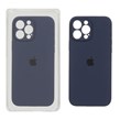 قاب سیلیکونی پاک کنی محافظ لنزدار اورجینال Apple iPhone 13 Pro Max - سرمه ای تیره (پک اصلی)