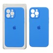 قاب سیلیکونی پاک کنی محافظ لنزدار اورجینال Apple iPhone 13 Pro Max - آبی (پک اصلی)