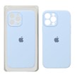 قاب سیلیکونی پاک کنی محافظ لنزدار اورجینال Apple iPhone 13 Pro  - آبی کبریتی (پک اصلی)