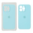 قاب سیلیکونی پاک کنی محافظ لنزدار اورجینال Apple iPhone 13 Pro - سبز آبی (پک اصلی)