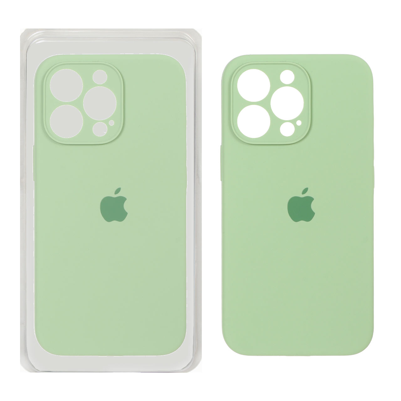 قاب سیلیکونی پاک کنی محافظ لنزدار اورجینال Apple iPhone 13 Pro - سبز روشن (پک اصلی)
