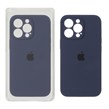 قاب سیلیکونی پاک کنی محافظ لنزدار اورجینال Apple iPhone 13 Pro - سرمه ای تیره (پک اصلی)