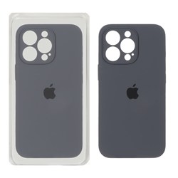 قاب سیلیکونی پاک کنی محافظ لنزدار اورجینال Apple iPhone 13 Pro - خاکستری (پک اصلی)