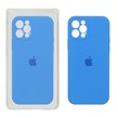 قاب سیلیکونی پاک کنی محافظ لنزدار اورجینال Apple iPhone 12 Pro - آبی (پک اصلی)