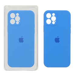قاب سیلیکونی پاک کنی محافظ لنزدار اورجینال Apple iPhone 12 Pro - آبی (پک اصلی)