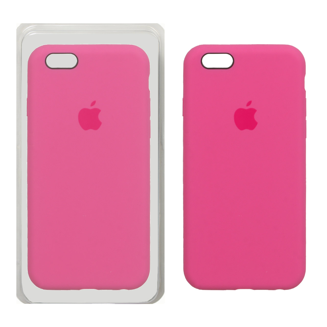 قاب سیلیکونی پاک کنی اورجینال Apple iPhone 6 / iPhone 6s - سرخابی (پک اصلی)