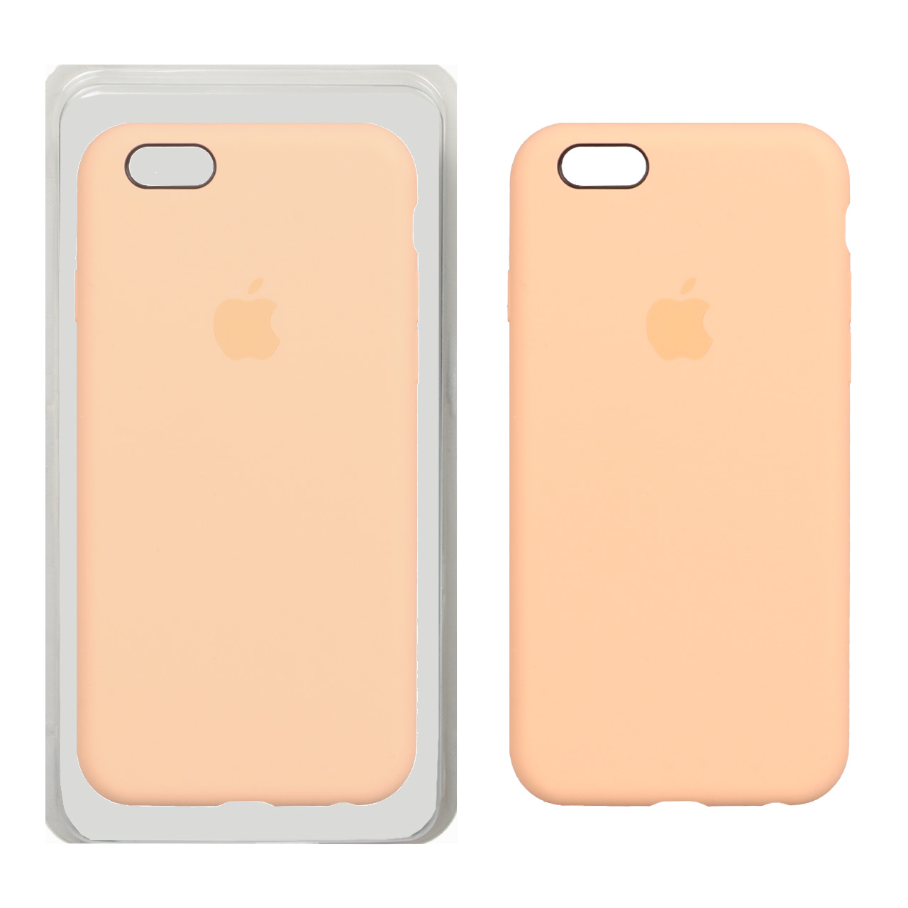 قاب سیلیکونی پاک کنی اورجینال Apple iPhone 6 / iPhone 6s - گلبهی (پک اصلی)