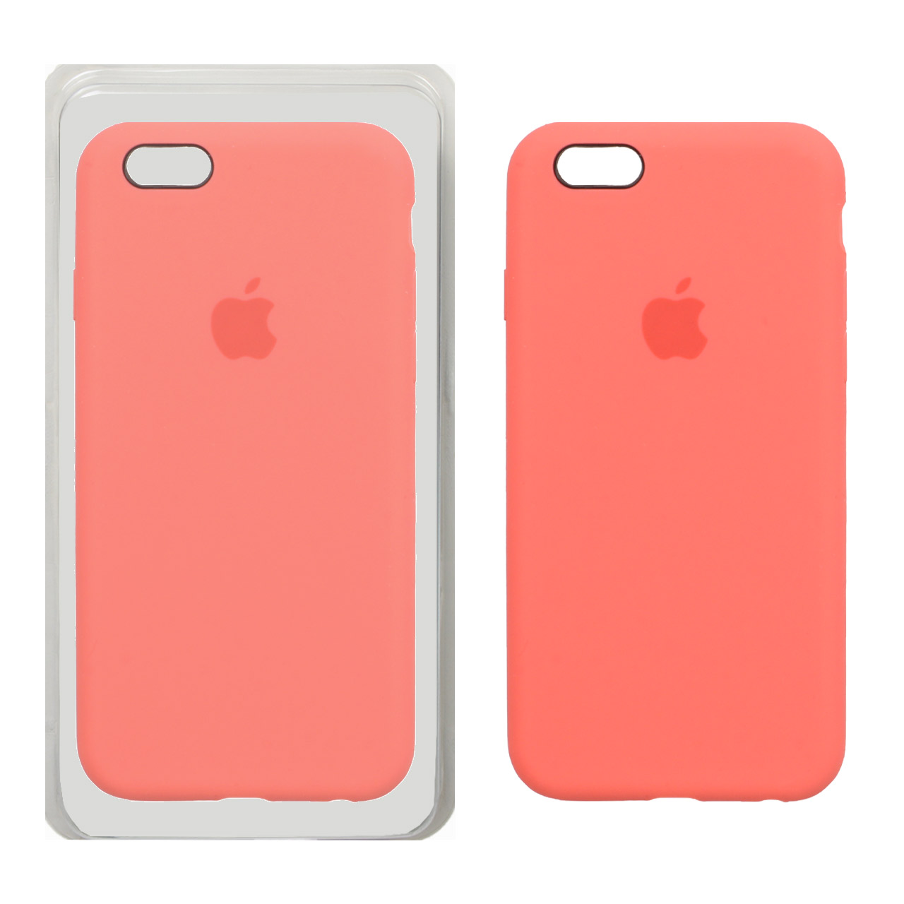 قاب سیلیکونی پاک کنی اورجینال Apple iPhone 6 / iPhone 6s - مرجانی (پک اصلی)