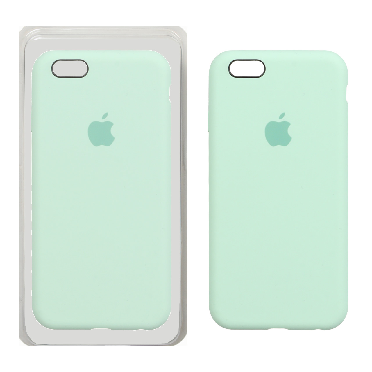 قاب سیلیکونی پاک کنی اورجینال Apple iPhone 6 / iPhone 6s - سبز پاستیلی (پک اصلی)