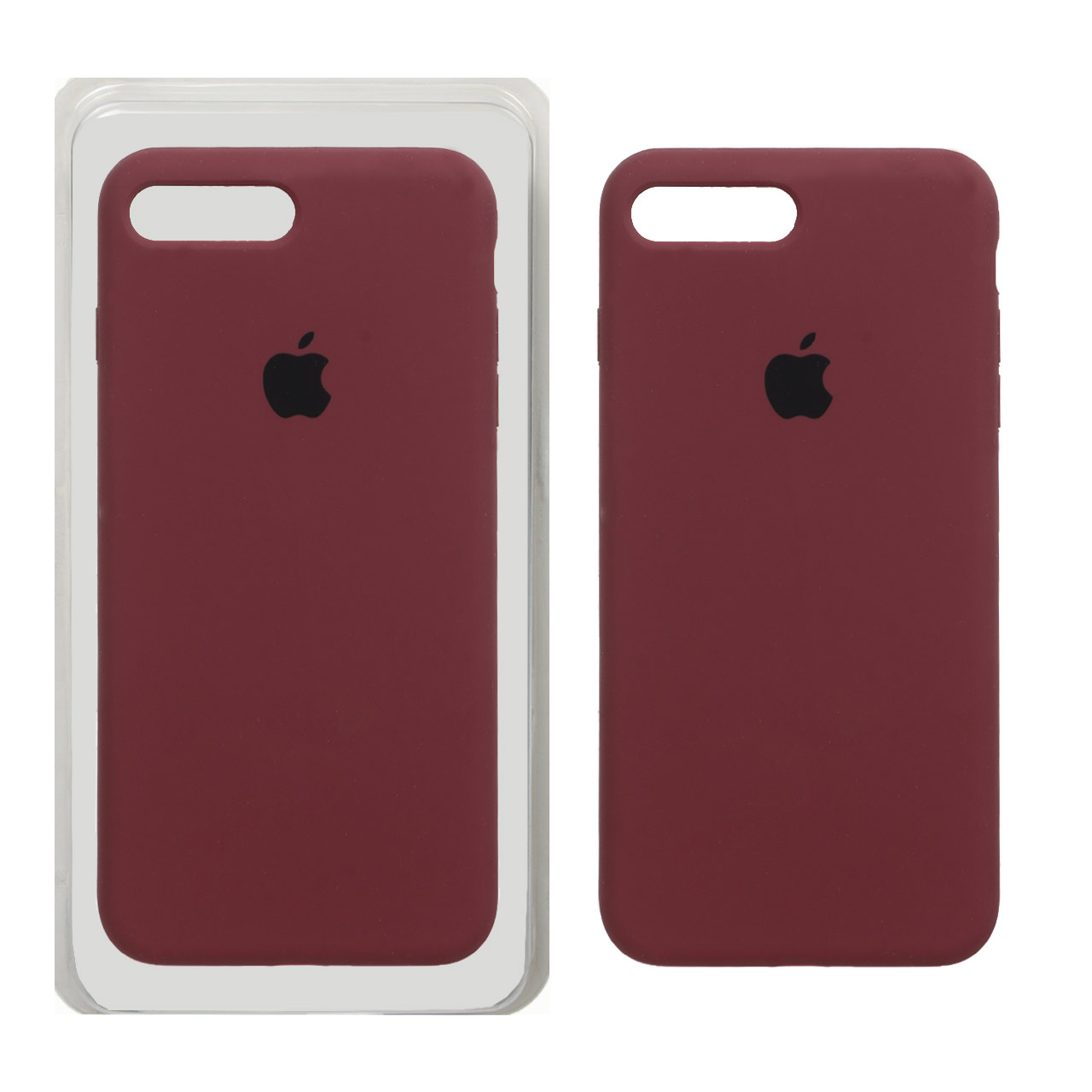 قاب سیلیکونی پاک کنی اورجینال Apple iPhone 7 Plus / 8 Plus - زرشکی (پک اصلی)