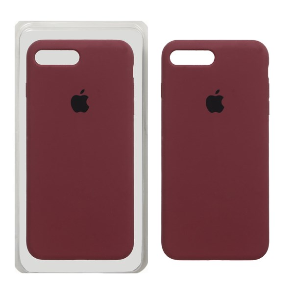 قاب سیلیکونی پاک کنی اورجینال Apple iPhone 7 Plus / 8 Plus - زرشکی (پک اصلی)