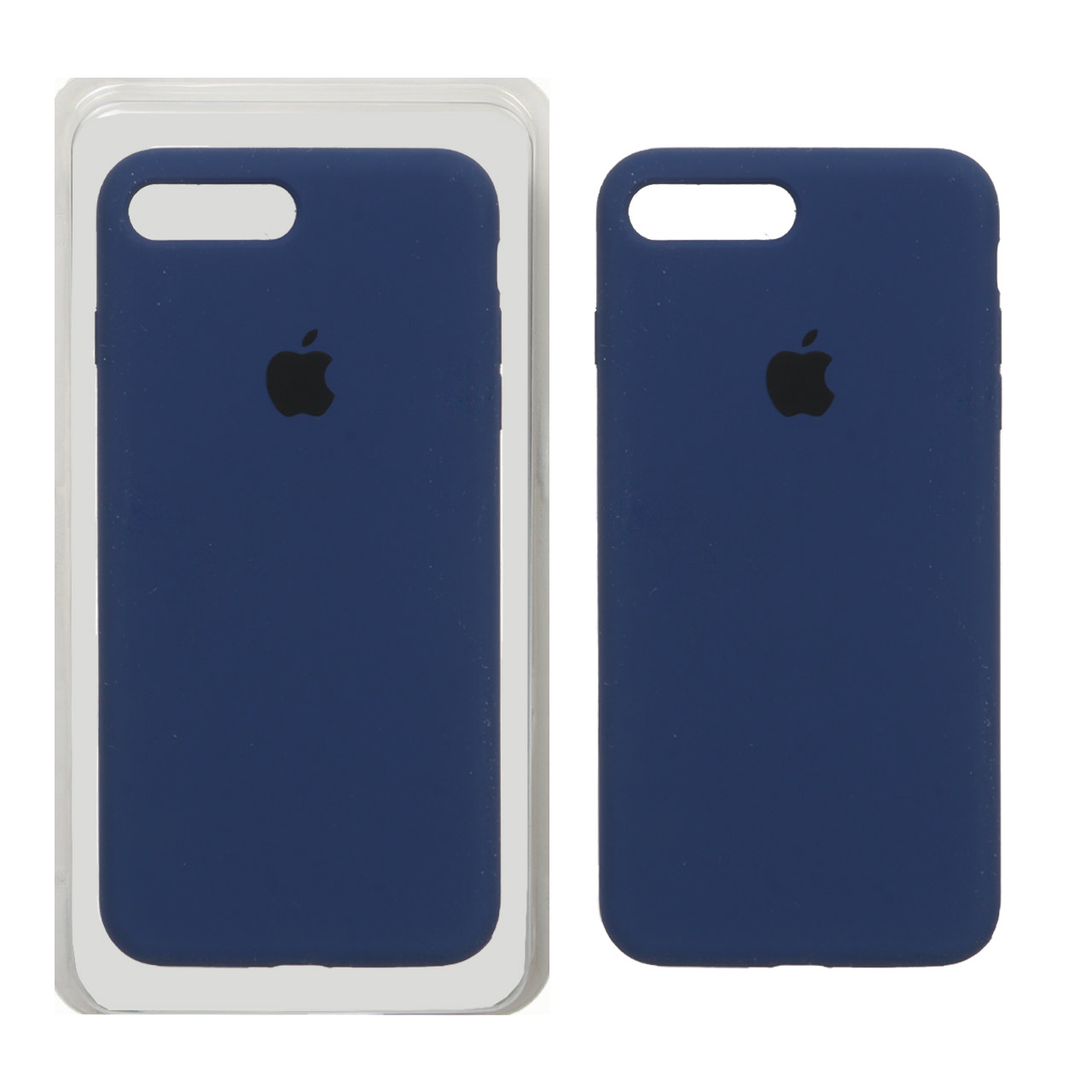 قاب سیلیکونی پاک کنی اورجینال Apple iPhone 7 Plus / 8 Plus - سرمه ای (پک اصلی)