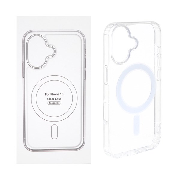 قاب شفاف Apple iPhone 16 با قابلیت شارژ MagSafe (پک دار)