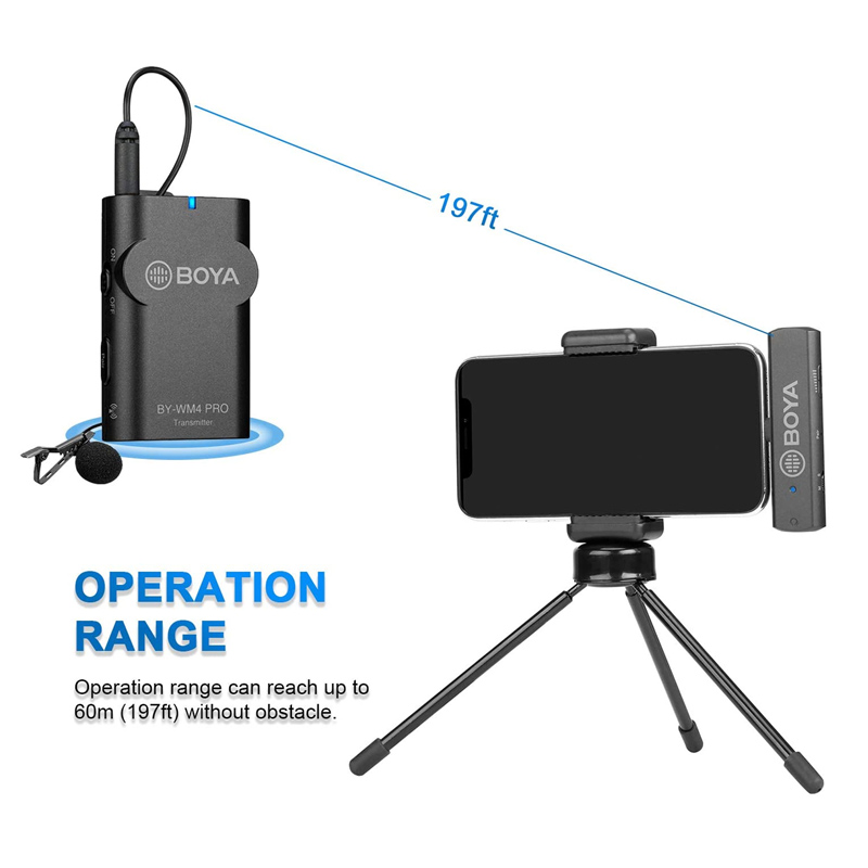 میکروفون یقه ای بی سیم بویا BY-WM4 Pro-K5 Type-C