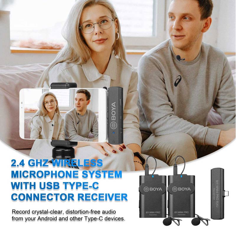 میکروفون یقه ای بی سیم بویا BY-WM4 Pro-K6 Type-C