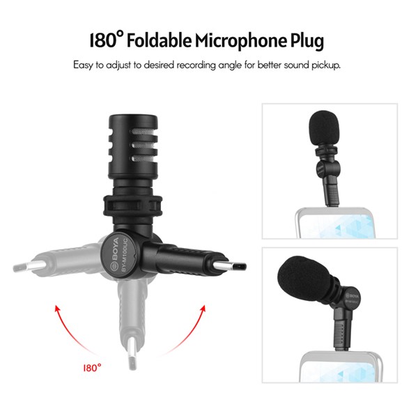میکروفون کندانسور Boya BY-M100UC Type-C