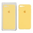 قاب سیلیکونی پاک کنی محافظ لنزدار اورجینال Apple iPhone 7 Plus / iPhone 8 Plus - زرد (پک اصلی)