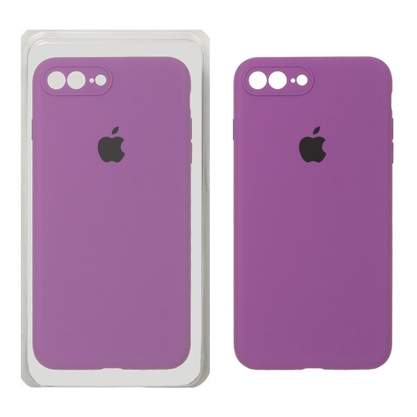 قاب سیلیکونی پاک کنی محافظ لنزدار اورجینال Apple iPhone 7 Plus / iPhone 8 Plus - ارغوانی (پک اصلی)