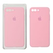 قاب سیلیکونی پاک کنی محافظ لنزدار اورجینال Apple iPhone 7 Plus / iPhone 8 Plus - صورتی (پک اصلی)