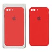 قاب سیلیکونی پاک کنی محافظ لنزدار اورجینال Apple iPhone 7 Plus / iPhone 8 Plus - قرمز (پک اصلی)
