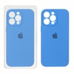 قاب سیلیکونی پاک کنی محافظ لنزدار اورجینال Apple iPhone 14 Pro Max - آبی (پک اصلی)