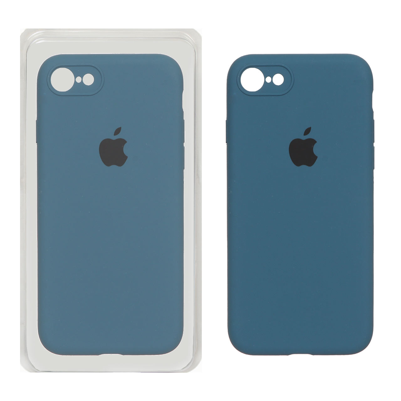 قاب سیلیکونی پاک کنی محافظ لنزدار اورجینال Apple iPhone SE (2020) / iPhone 7 / iPhone 8 - سبز کله غازی (پک اصلی)