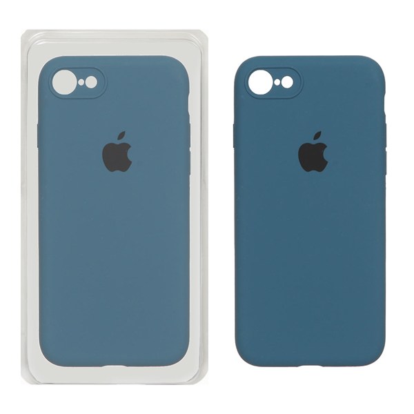 قاب سیلیکونی پاک کنی محافظ لنزدار اورجینال Apple iPhone SE (2020) / iPhone 7 / iPhone 8 - سبز کله غازی (پک اصلی)