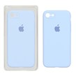 قاب سیلیکونی پاک کنی محافظ لنزدار اورجینال Apple iPhone SE (2020) / iPhone 7 / iPhone 8 - آبی کبریتی (پک اصلی)