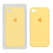 قاب سیلیکونی پاک کنی محافظ لنزدار اورجینال Apple iPhone SE (2020) / iPhone 7 / iPhone 8 - زرد (پک اصلی)