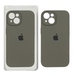 قاب سیلیکونی پاک کنی محافظ لنزدار اورجینال Apple iPhone 15 - سبز زیتونی تیره (پک اصلی)