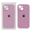 قاب سیلیکونی پاک کنی محافظ لنزدار اورجینال Apple iPhone 15 - بنفش کدر (پک اصلی)