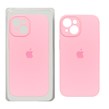 قاب سیلیکونی پاک کنی محافظ لنزدار اورجینال Apple iPhone 15 - صورتی (پک اصلی)