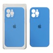 قاب سیلیکونی پاک کنی محافظ لنزدار اورجینال Apple iPhone 12 Pro Max - آبی کد 1 (پک اصلی)