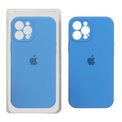 قاب سیلیکونی پاک کنی محافظ لنزدار اورجینال Apple iPhone 12 Pro Max - آبی کد 1 (پک اصلی)