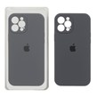قاب سیلیکونی پاک کنی محافظ لنزدار اورجینال Apple iPhone 12 Pro Max - خاکستری (پک اصلی)