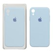 قاب سیلیکونی پاک کنی محافظ لنزدار اورجینال Apple iPhone XR - آبی آسمانی (پک اصلی)