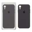 قاب سیلیکونی پاک کنی محافظ لنزدار اورجینال Apple iPhone XR - ذغالی (پک اصلی)