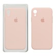 قاب سیلیکونی پاک کنی محافظ لنزدار اورجینال Apple iPhone XR - صورتی چرک (پک اصلی)