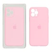 قاب سیلیکونی پاک کنی محافظ لنزدار اورجینال Apple iPhone 11 Pro - صورتی (پک اصلی)