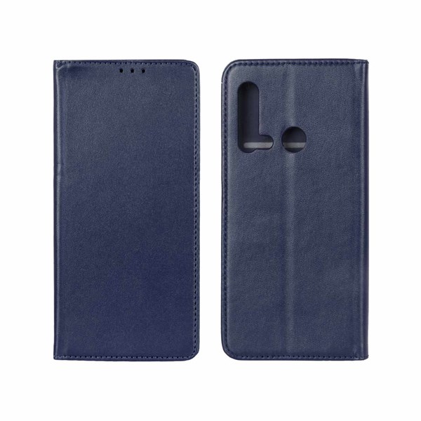 کیف موبایل مغناطیسی دور دوخت Huawei Nova 5i / P20 Lite (2019) - سرمه ای