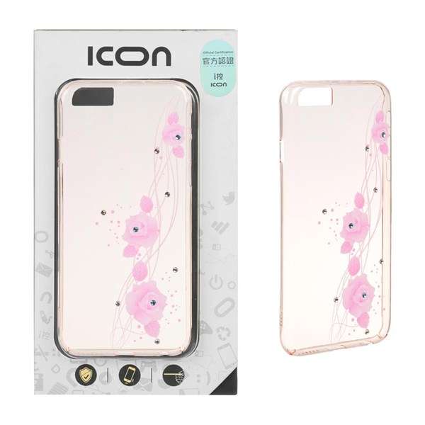 قاب ICON JOY نگین دار Apple iPhone 6 / iPhone 6s - طرح 2 (پک دار)