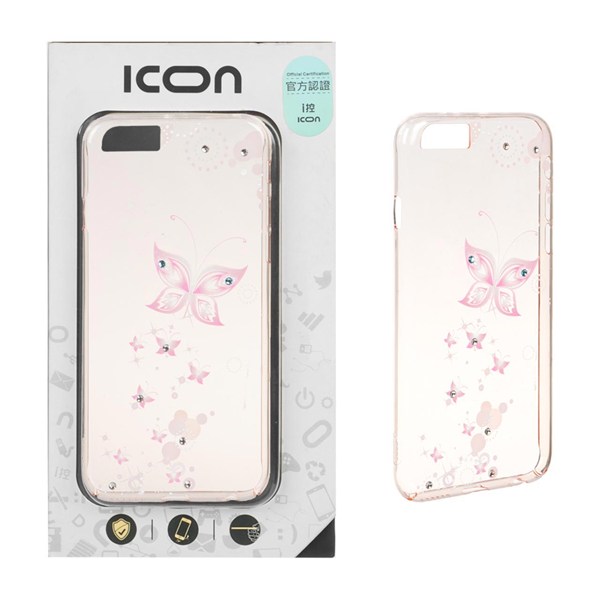 قاب ICON JOY نگین دار Apple iPhone 6 / iPhone 6s - طرح 3 (پک دار)