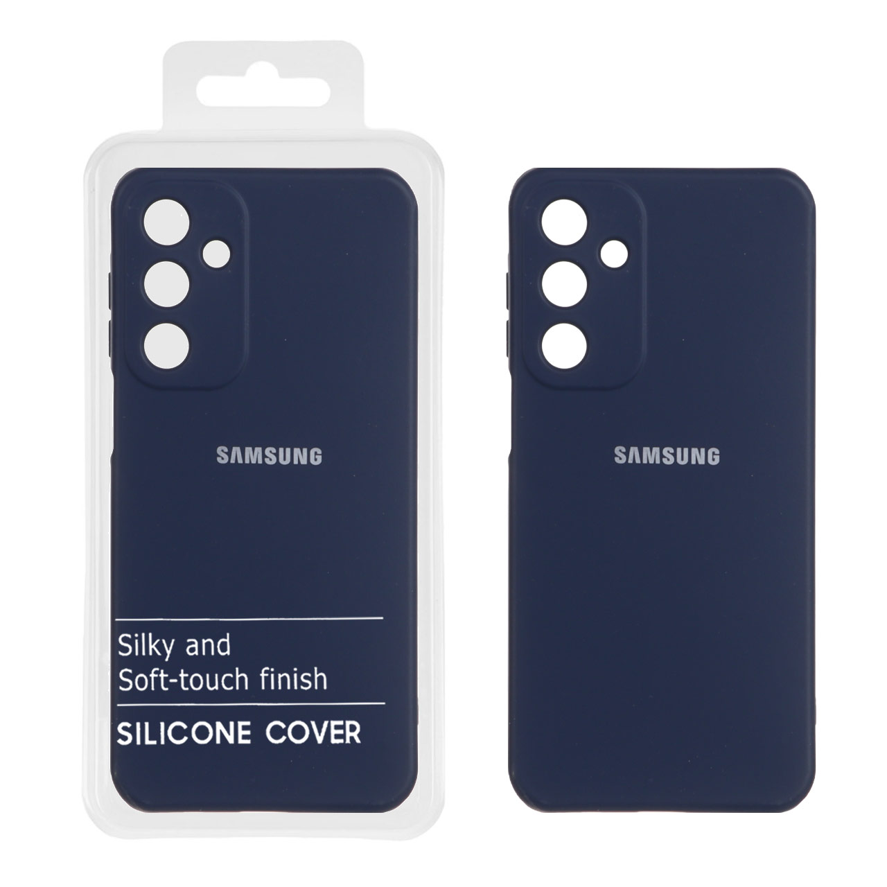قاب نیو سیلیکون محافظ لنزدار RFF مدل Samsung Galaxy A16 - سرمه ای (پک دار)