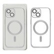 قاب اورجینال الکترواستاتیک Magsafe لنز گلس دار Apple iPhone 15 - نقره ای (پک دار)