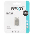 فلش مموری BEXO USB2.0 مدل B-330 ظرفیت 64GB - نقره ای (گارانتی داده پردازی آواتک)