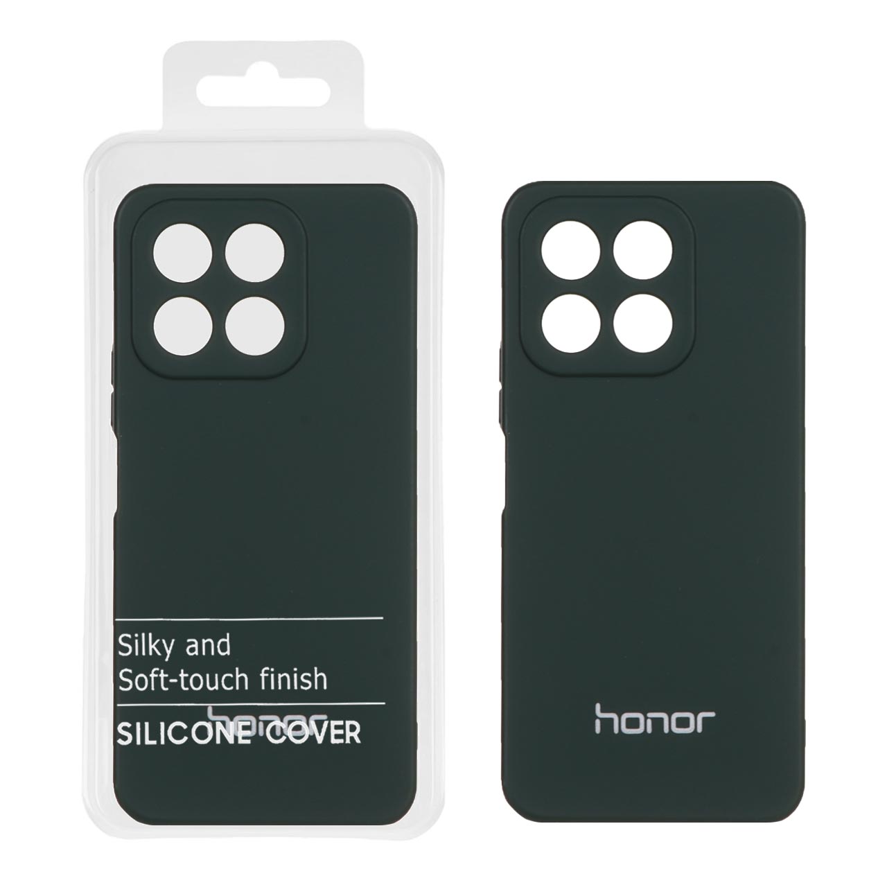 قاب نیو سیلیکون محافظ لنزدار RFF مدل Honor X6b - سبز تیره (پک دار)